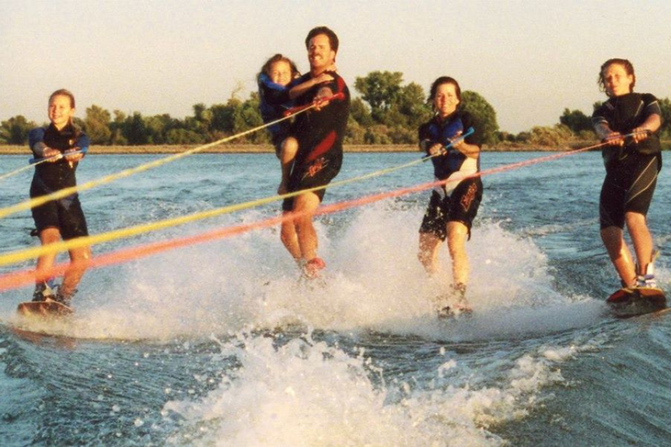 Family Water Skiing